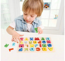 Load image into Gallery viewer, Montessori Wooden Alphabet Toy