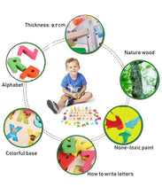 Load image into Gallery viewer, Montessori Wooden Alphabet Toy