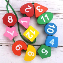 Load image into Gallery viewer, Montessori Wooden Clock Puzzle
