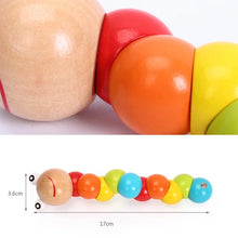 Load image into Gallery viewer, Montessori Wooden Worm Toy
